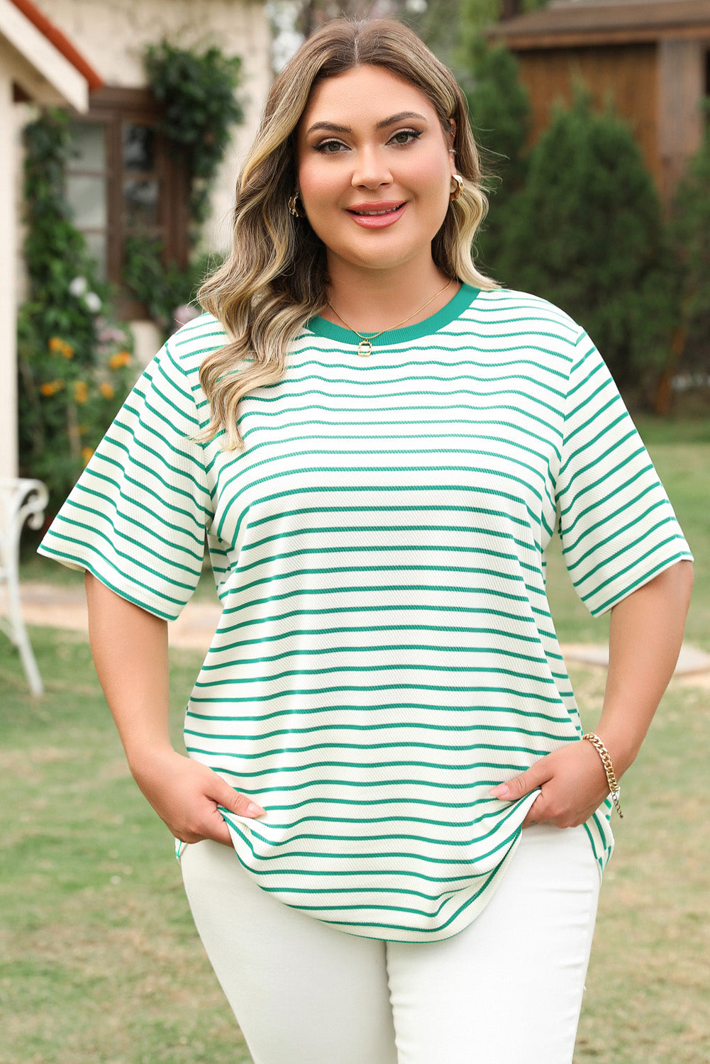 Collins Plus Size Stripe Top