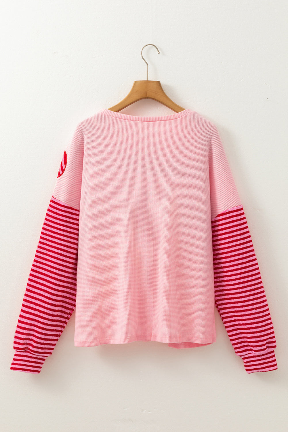 Emi Striped Sleeve Textured Top