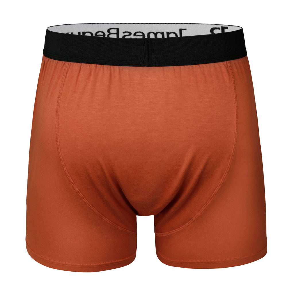 Bóxers naranjas de hombre 95% viscosa de bambú