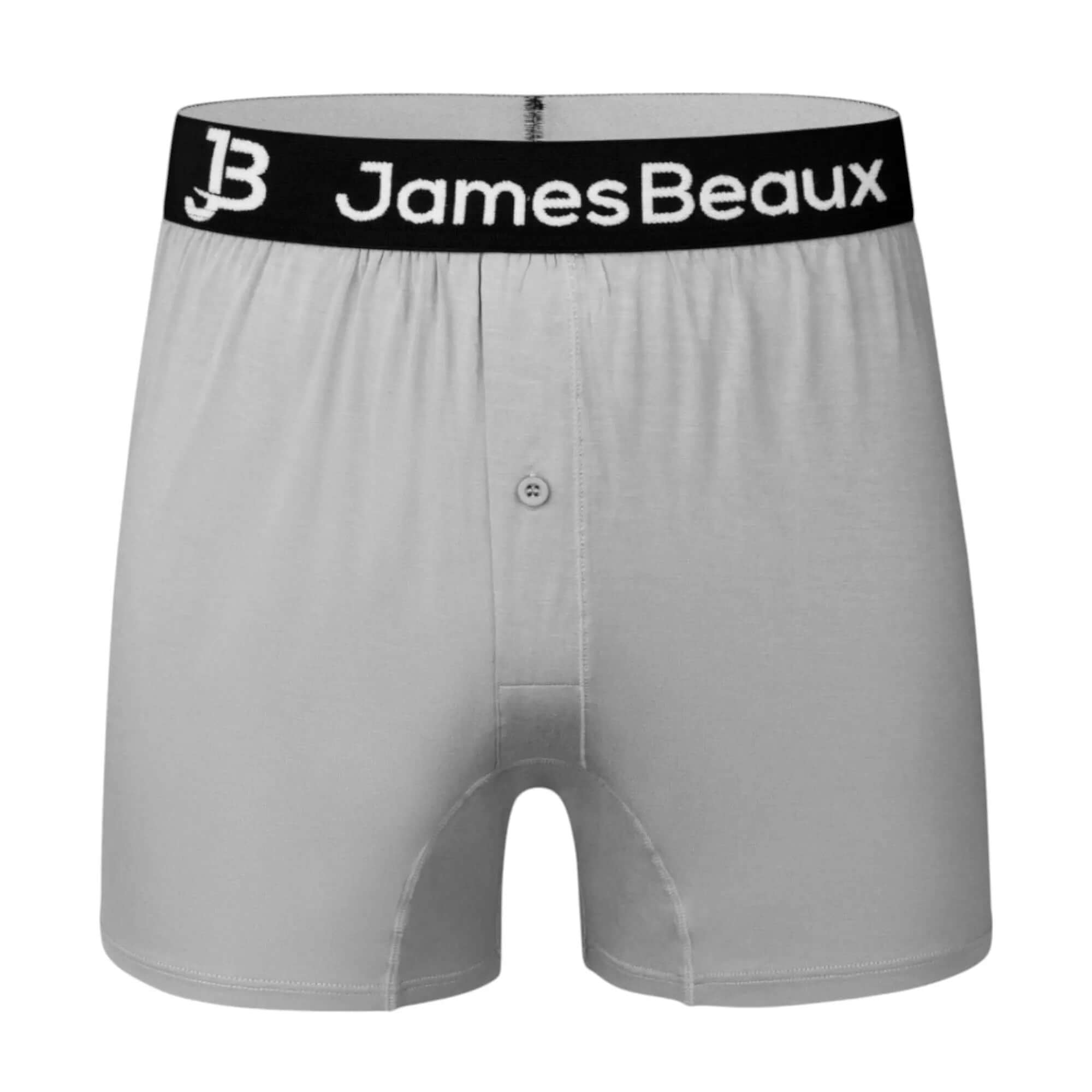 Men's Heather Gray 95% Viscose from Bamboo Boxer Shorts