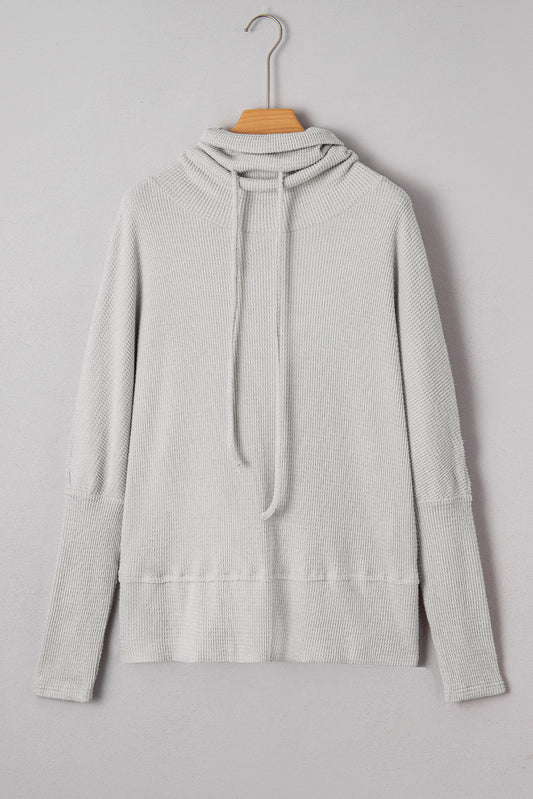 Amber Drawstring Cowl Oversize Top