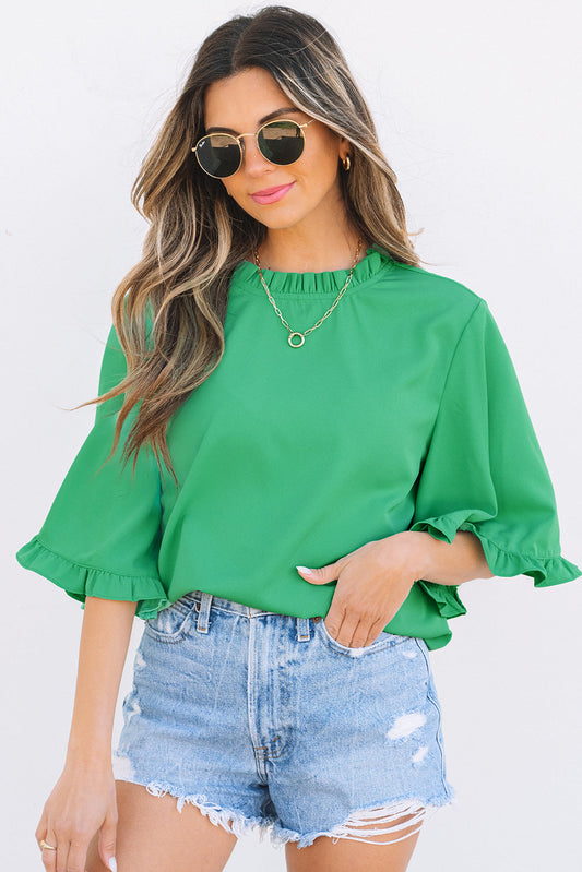 Holland Frilly Half Sleeve Blouse