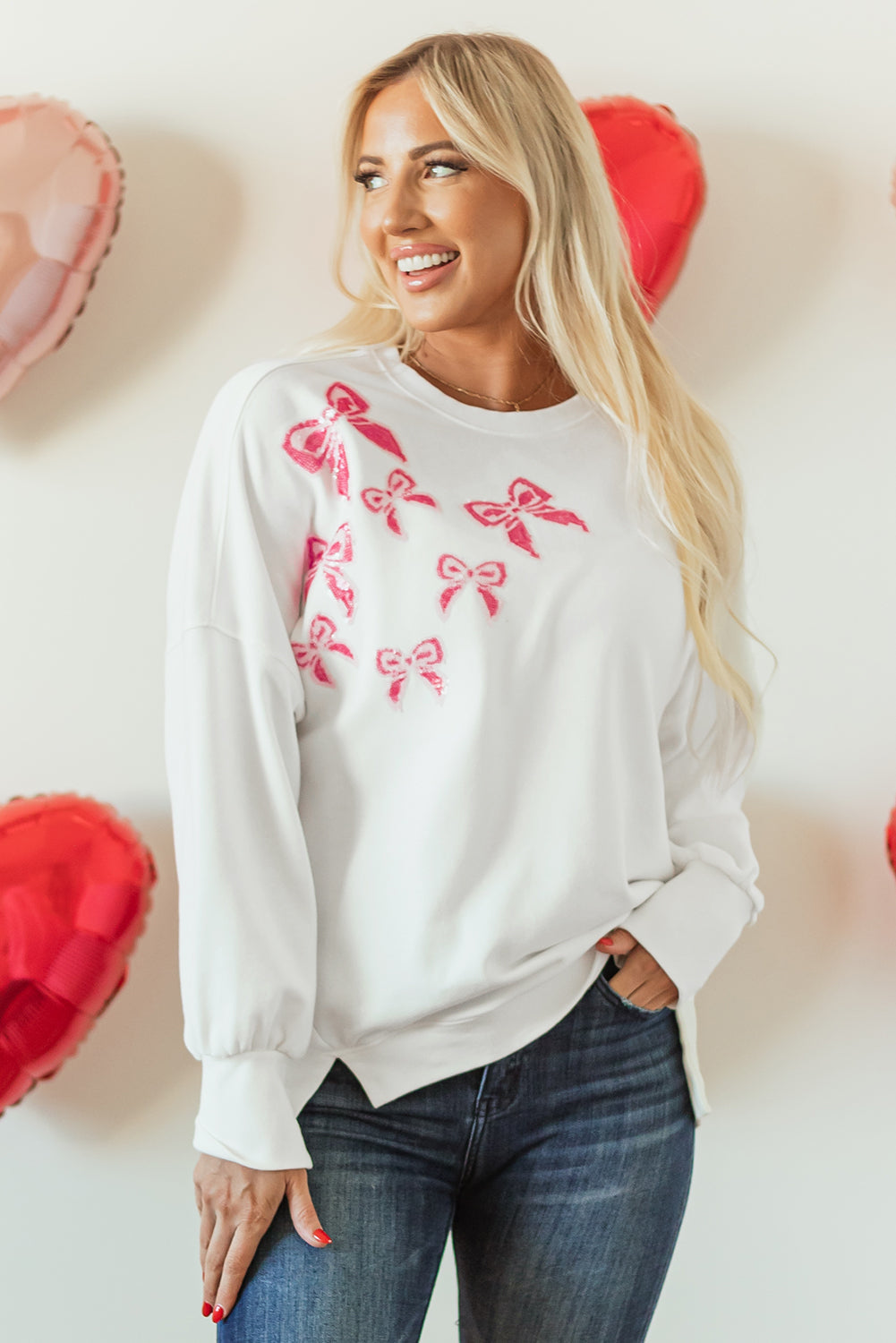 Vada High Low Oversize Sweatshirt