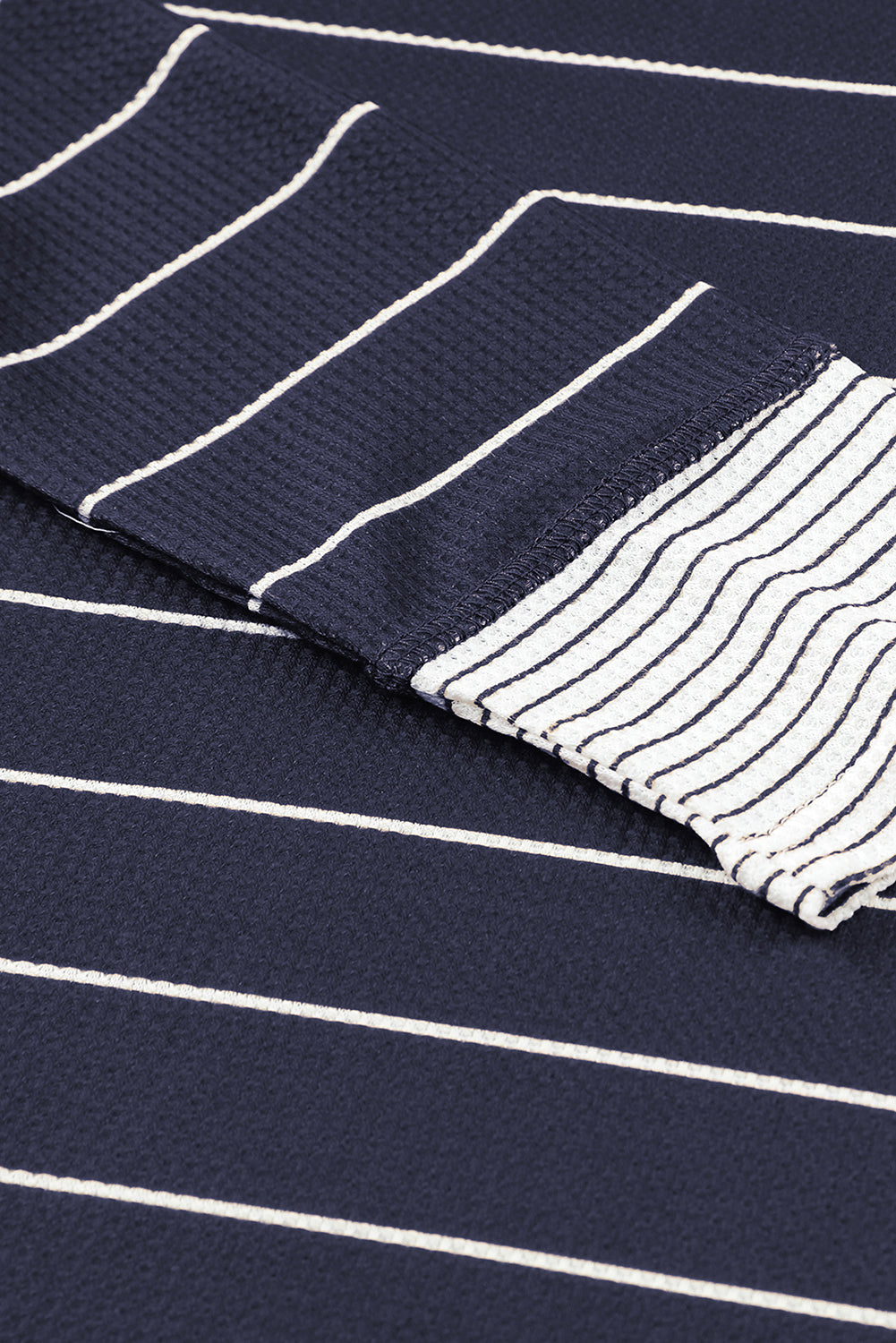 Simone Henley Waffle Knit Top