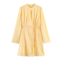 Summer Simple Thin Chiffon Long Sleeve Dress for Women – Lightweight & Elegant - Cnasti Strings and Thangs