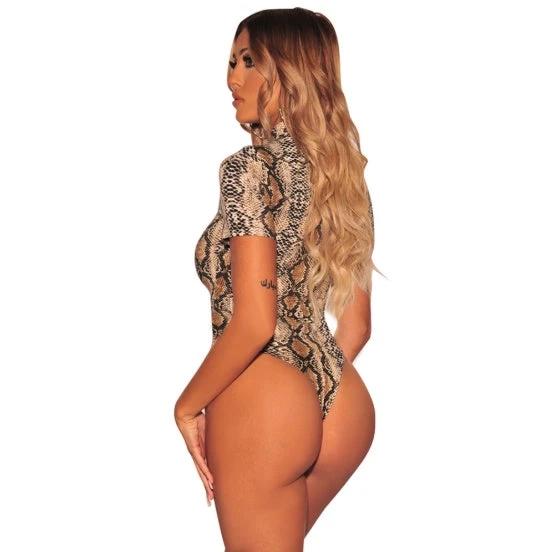 Turtleneck Short-Sleeve Bodysuit