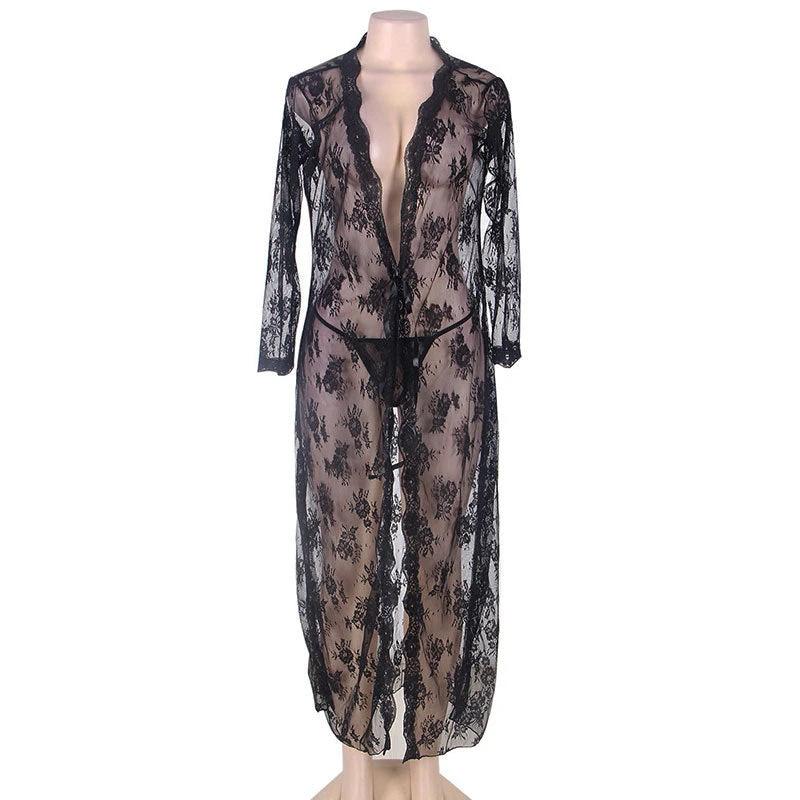 Women's Lace Temptation Pajama Lingerie Set