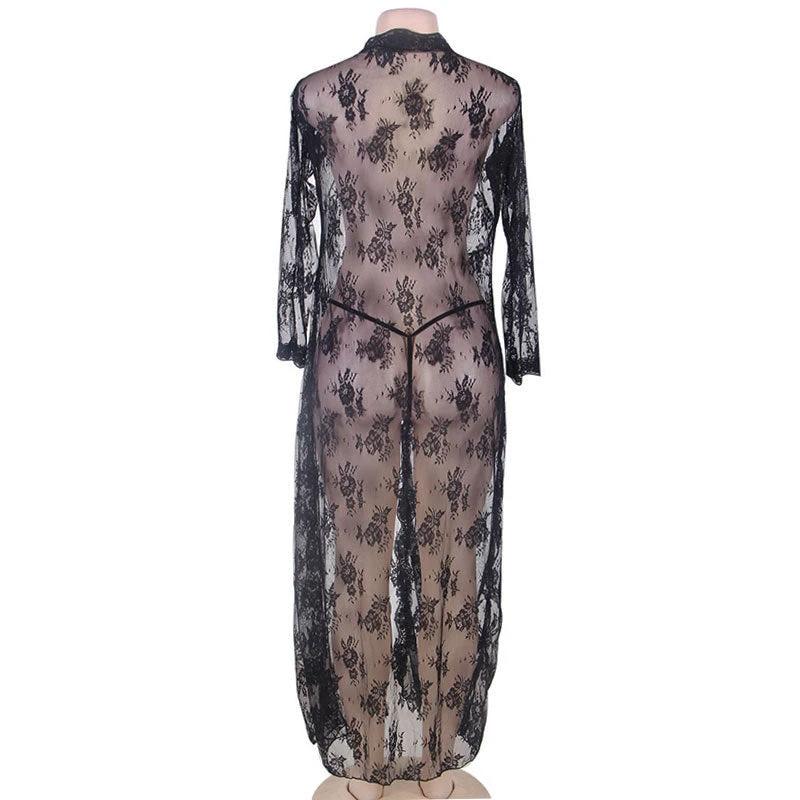 Women's Lace Temptation Pajama Lingerie Set