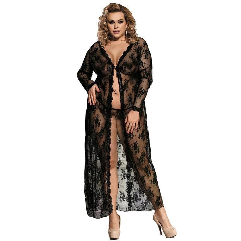 Women's Lace Temptation Pajama Lingerie Set