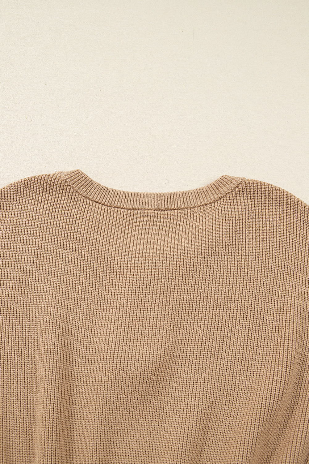 Zariah Embellished Keyhole Ribbed Sweater