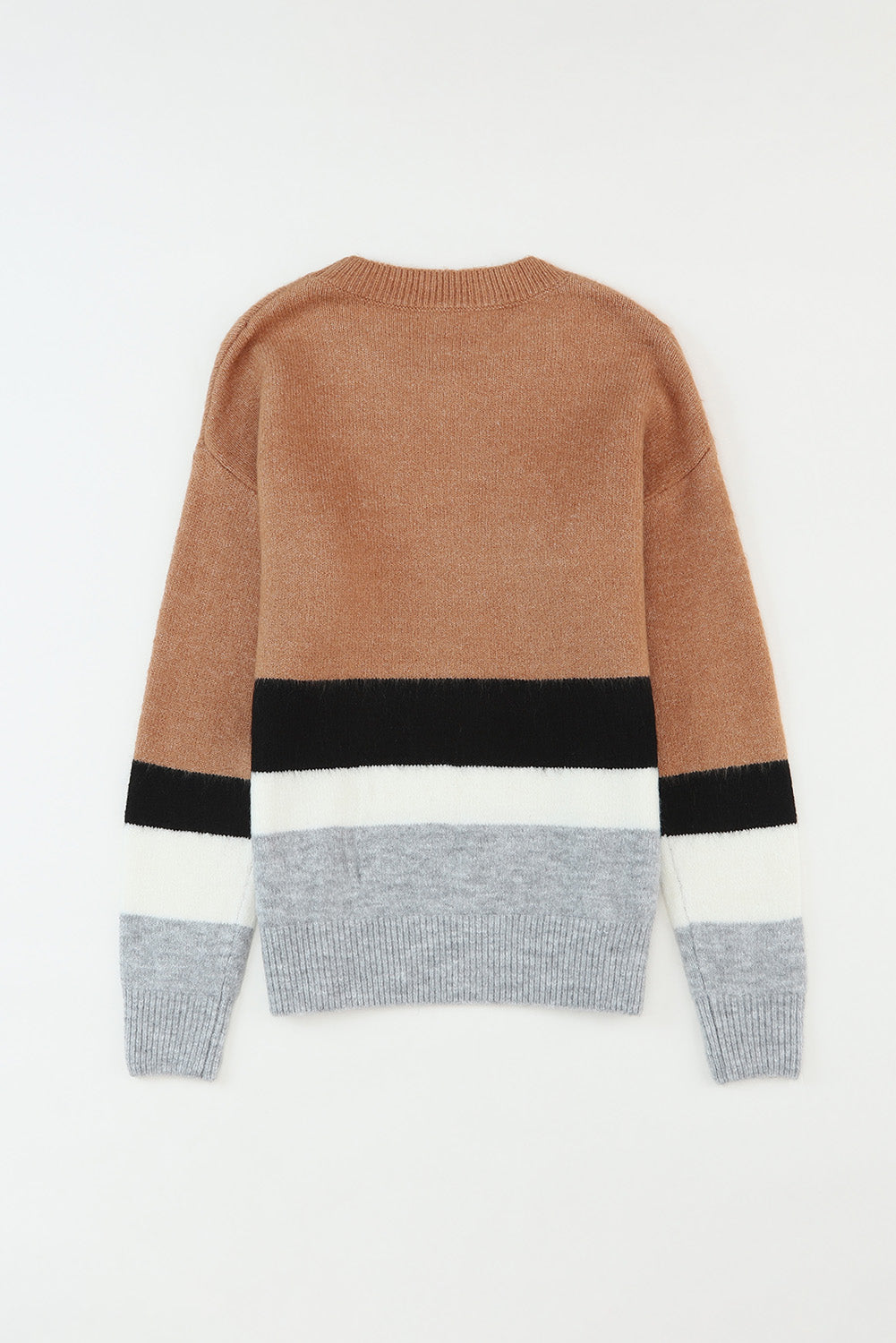 Elizabeth Striped Ribbed Knit Sweater