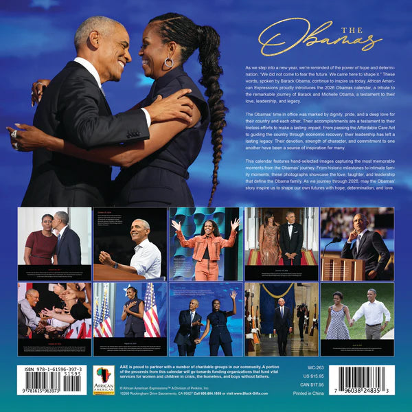 2026 The Obamas Calendar | FashionMojos.com