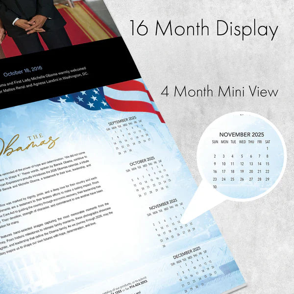 2026 The Obamas Calendar | FashionMojos.com