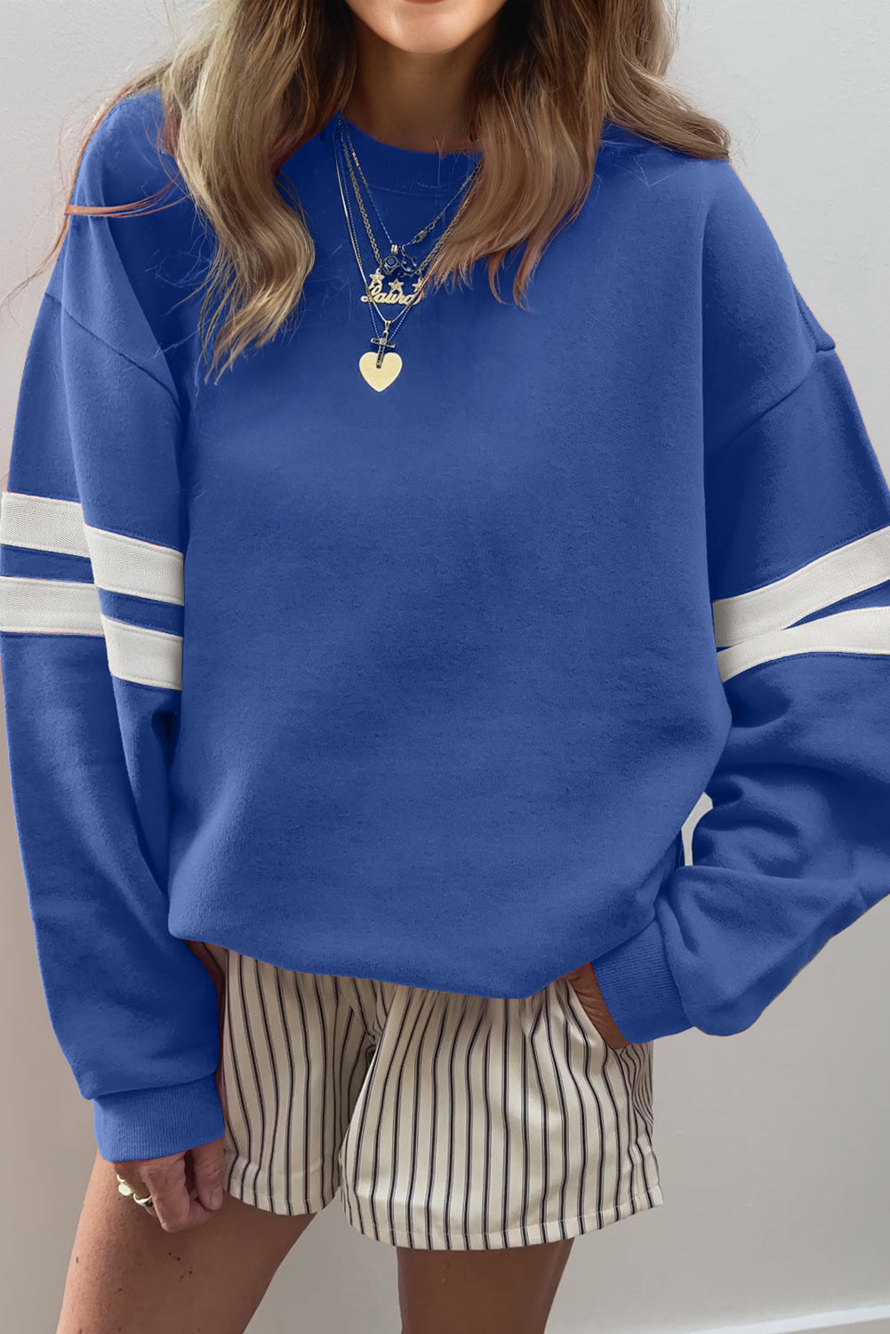 Paige Striped Oversized Sweatshirt
