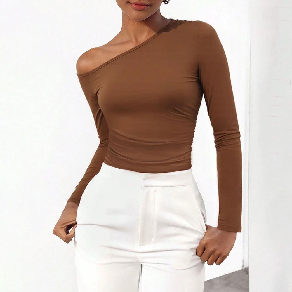 Y2K Off-Shoulder Long-Sleeve Bodysuit