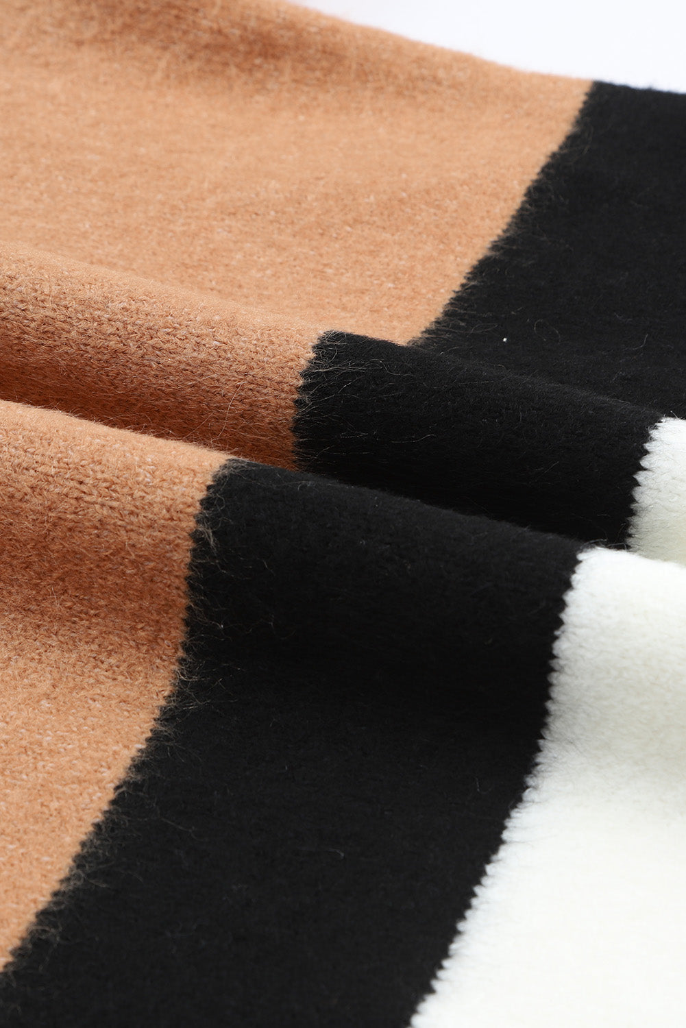 Elizabeth Striped Ribbed Knit Sweater