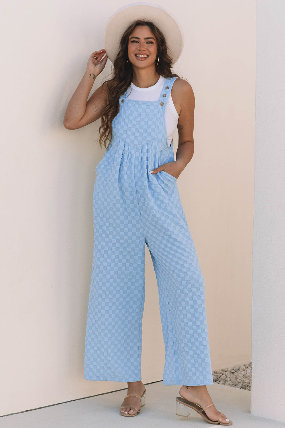 Ava Waist Wide Leg Overall