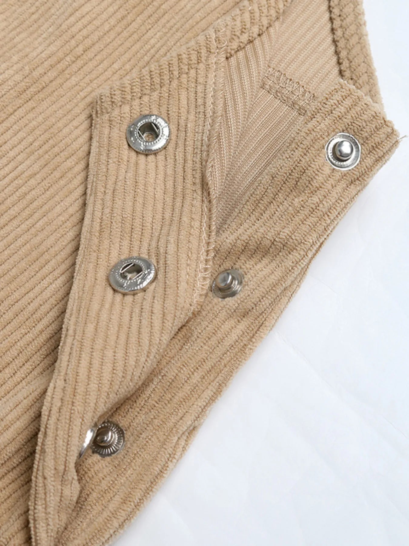 Corduroy Overall Dress with Pocket