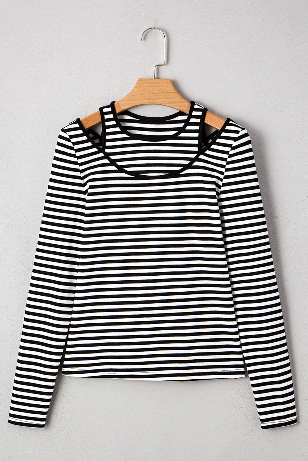 Remi Stripe Double-layer Long Sleeve Top