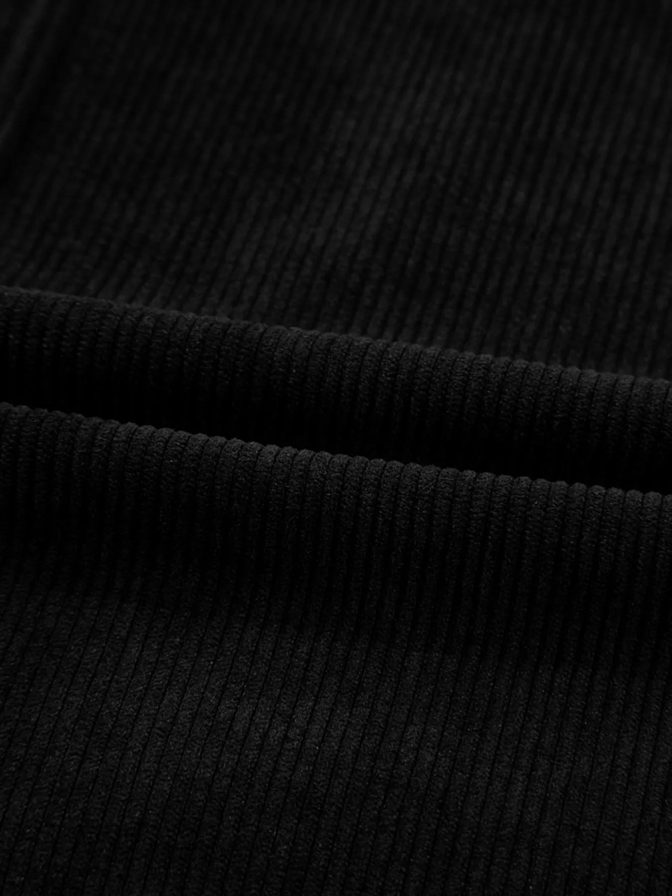 Corduroy Sleeveless Mini Dress with Patched Pockets