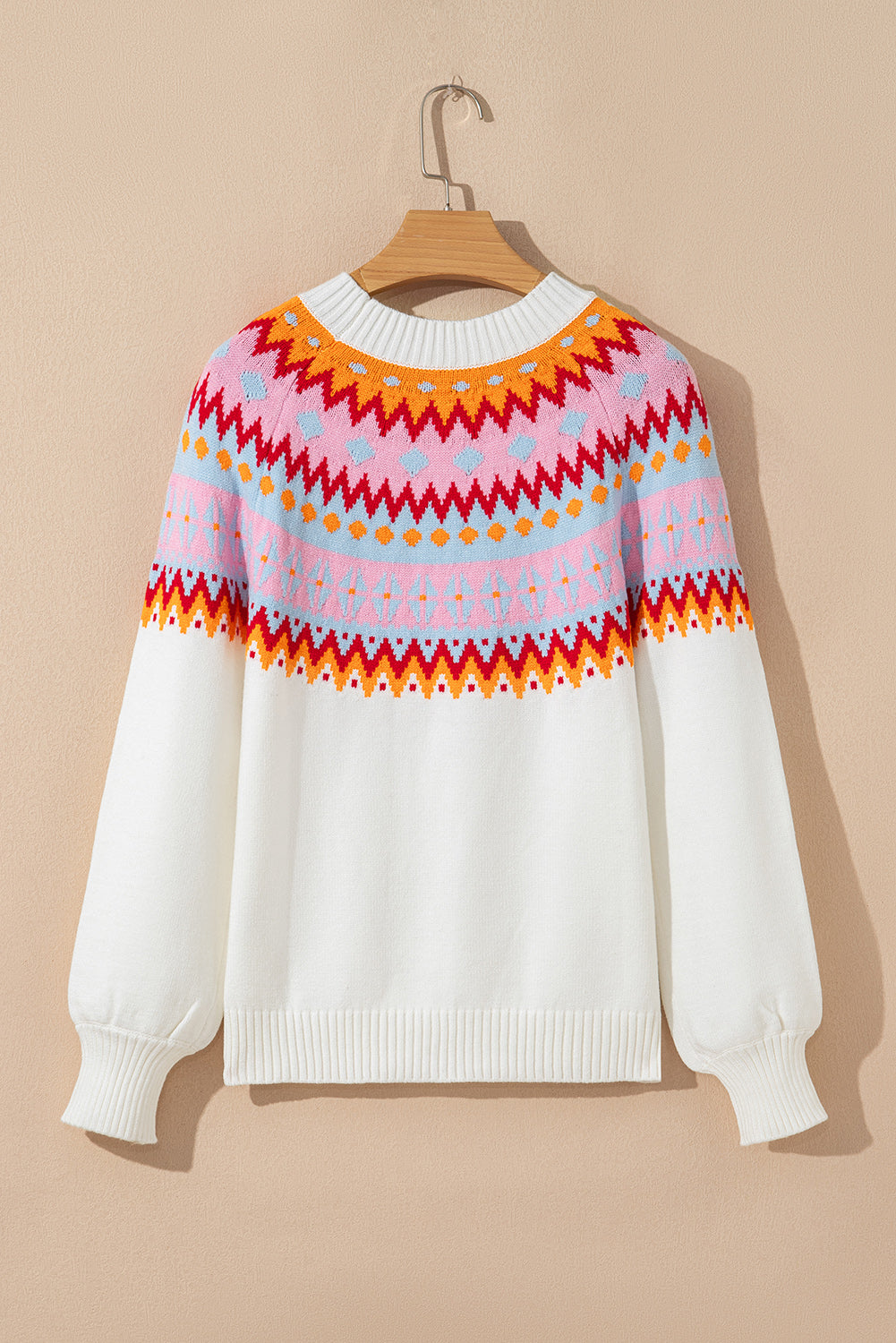 Avery Print Drop Shoulder Sweater