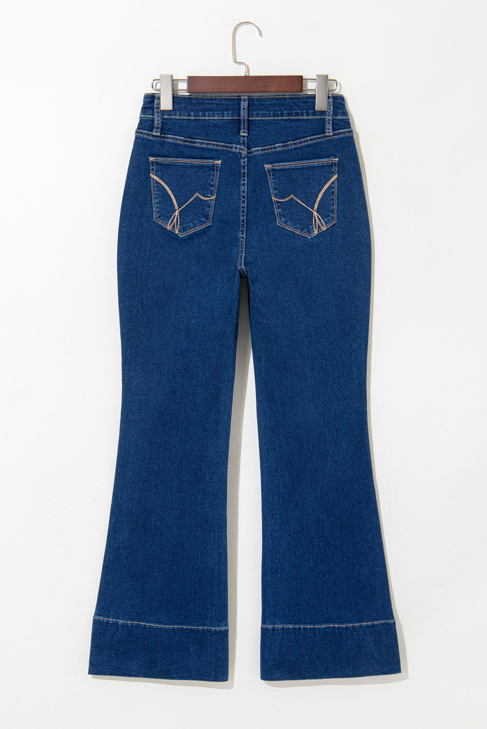Ayleen Center Seam Deep Wash Straight Jeans