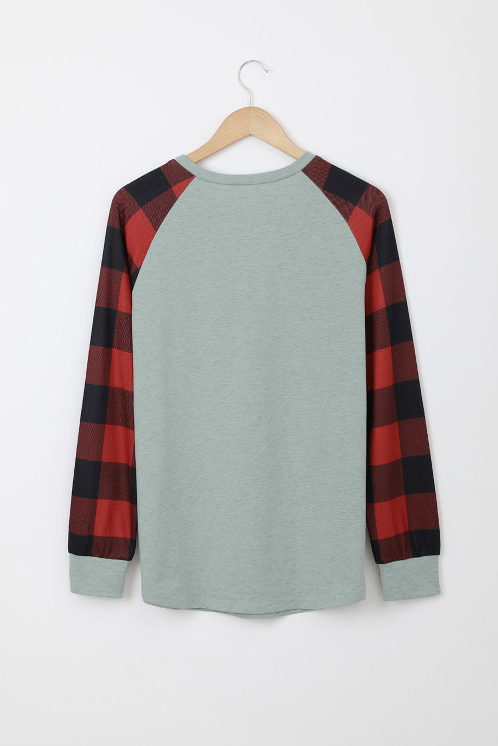 Aria Plaid Long Sleeve Sweatshirt
