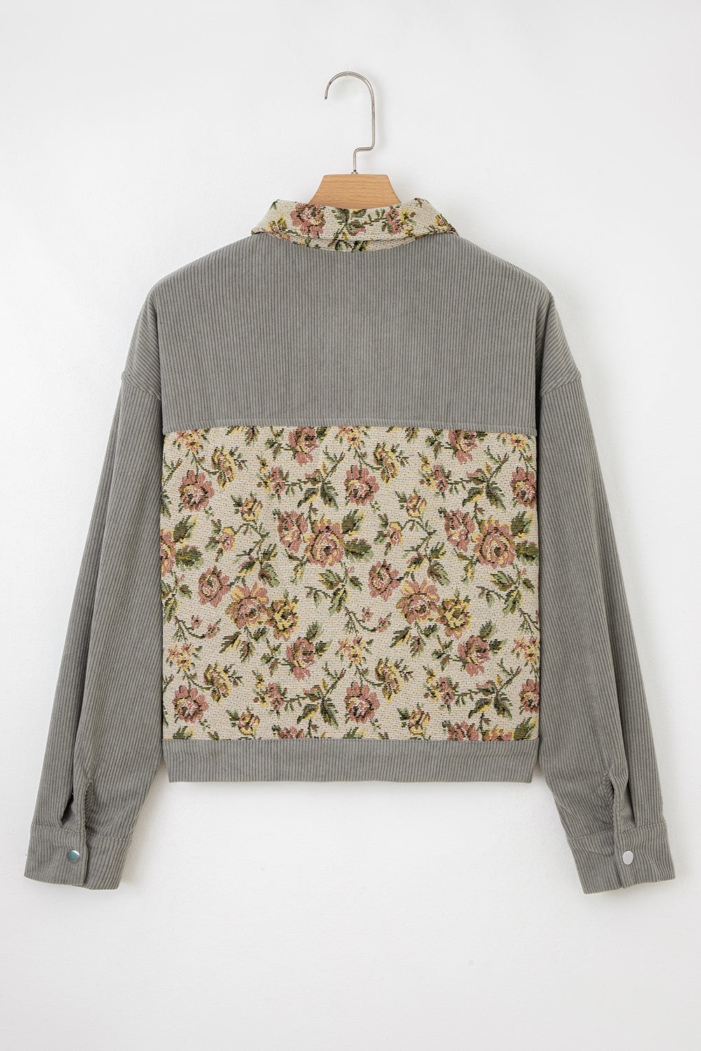 Evelyn Retro Floral Patchwork Shirt