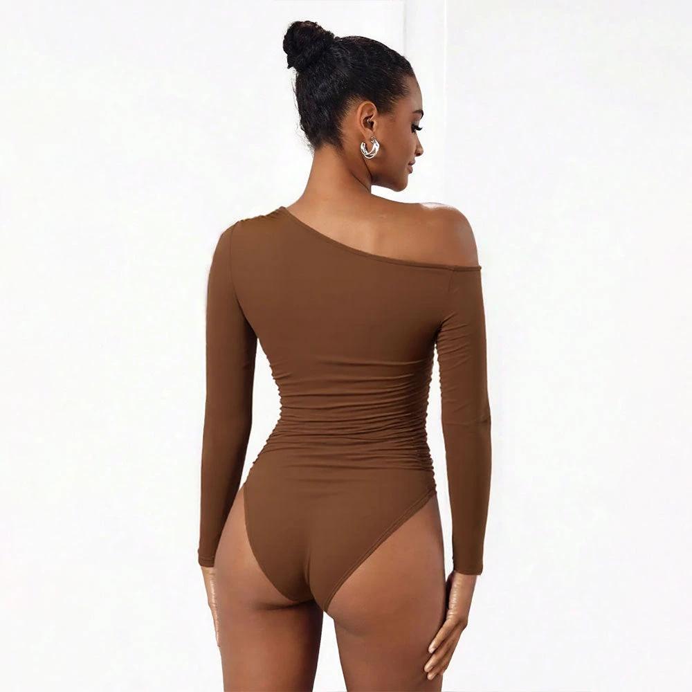 Y2K Off-Shoulder Long-Sleeve Bodysuit