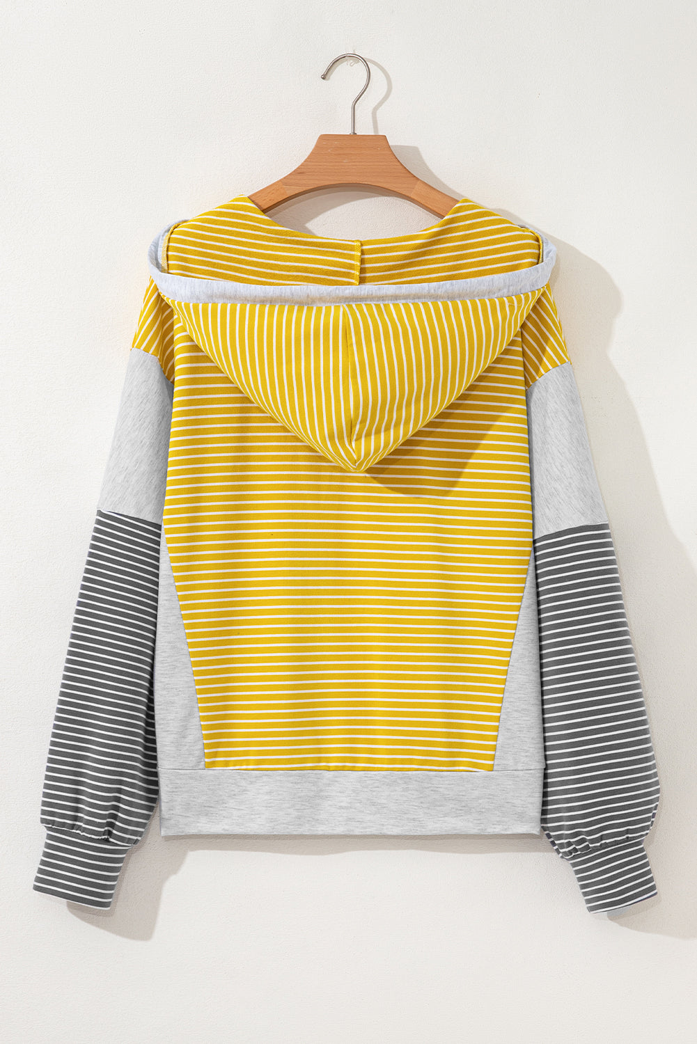 Margot Stripe Drawstring Loose Fit Hooded Top
