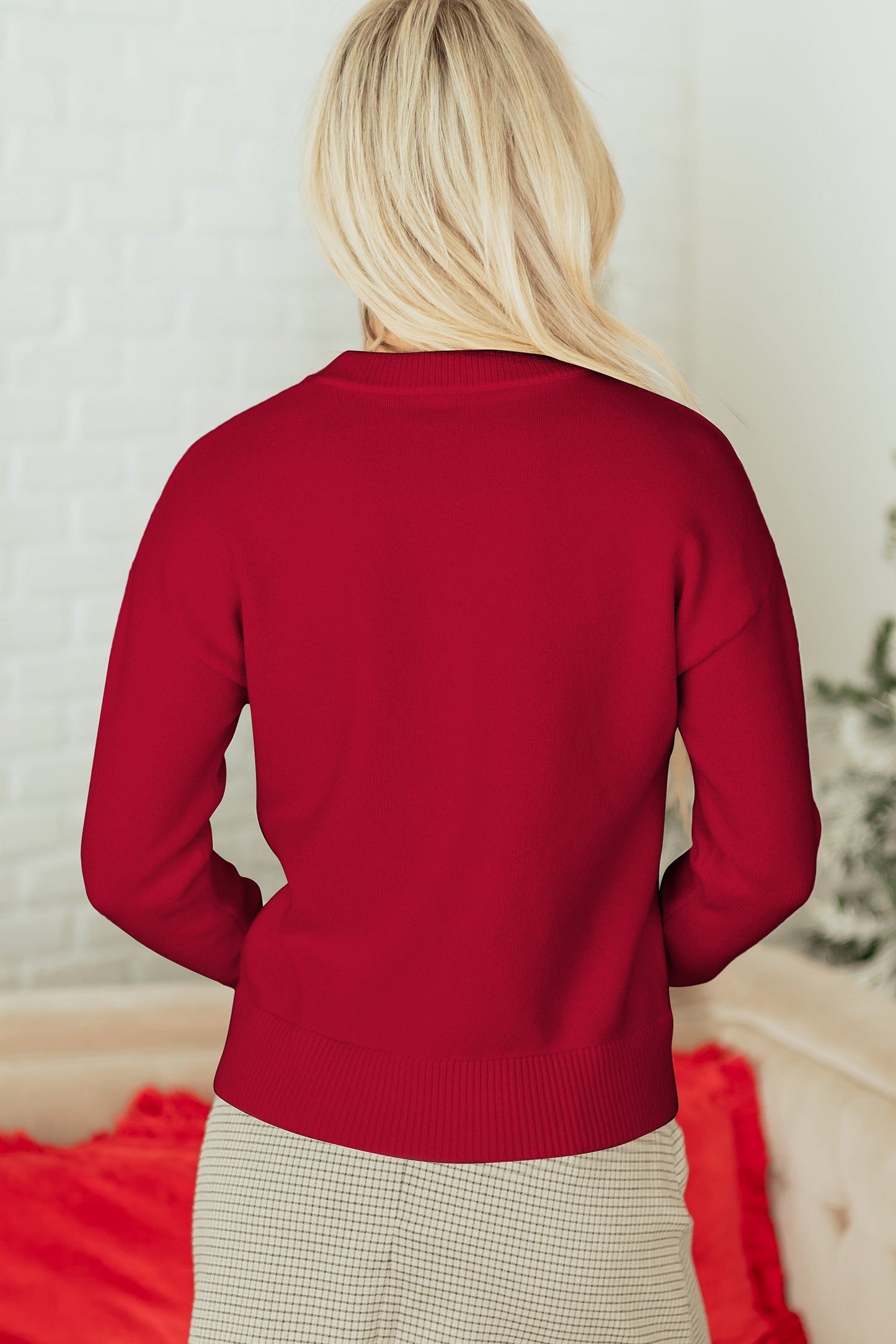 Melanie Graphic Christmas Holiday Sweater