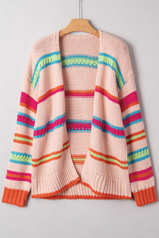 Chiola Pattern Knit Oversize Cardigan