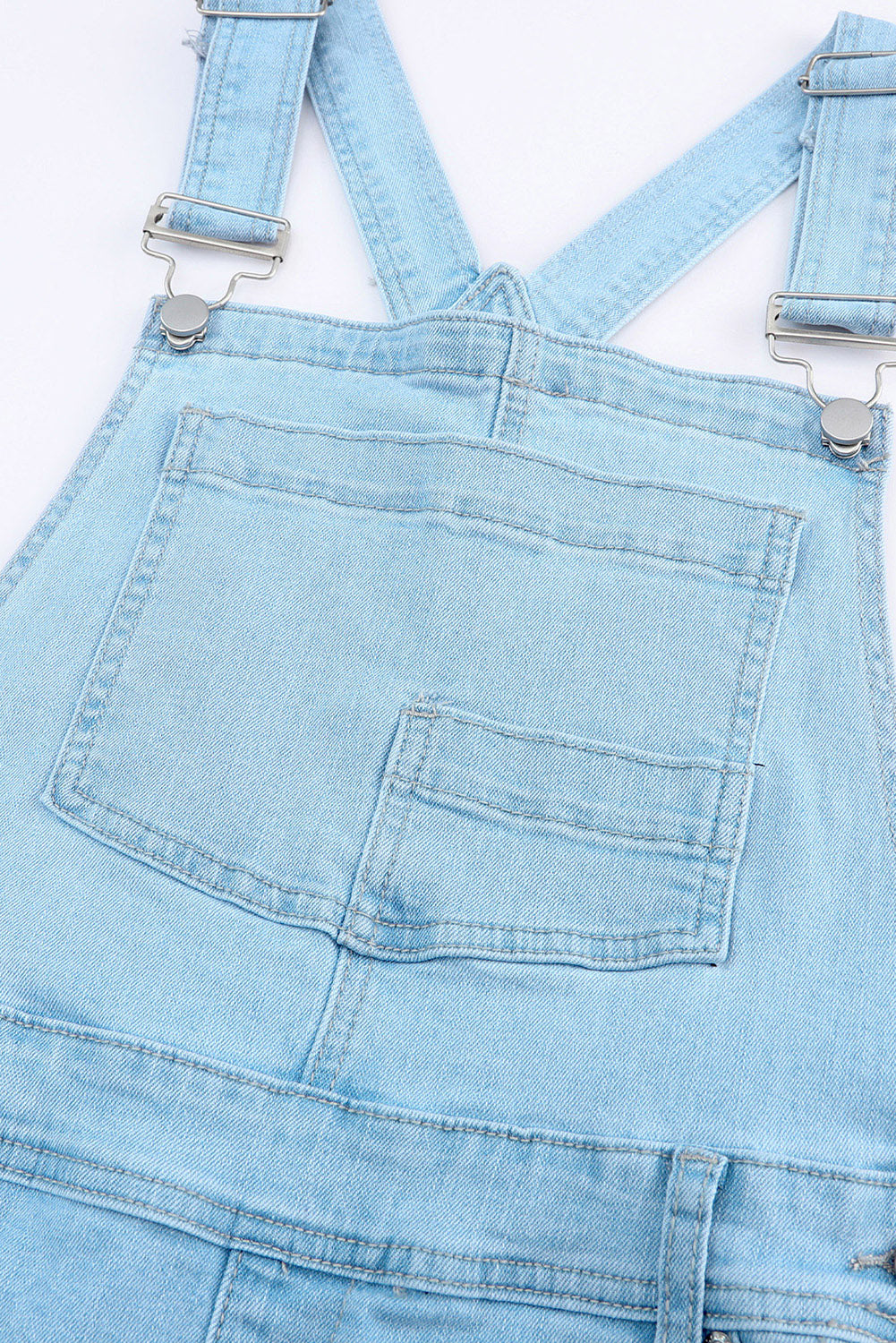 Sophia Constructed Bib Distressed Overalls