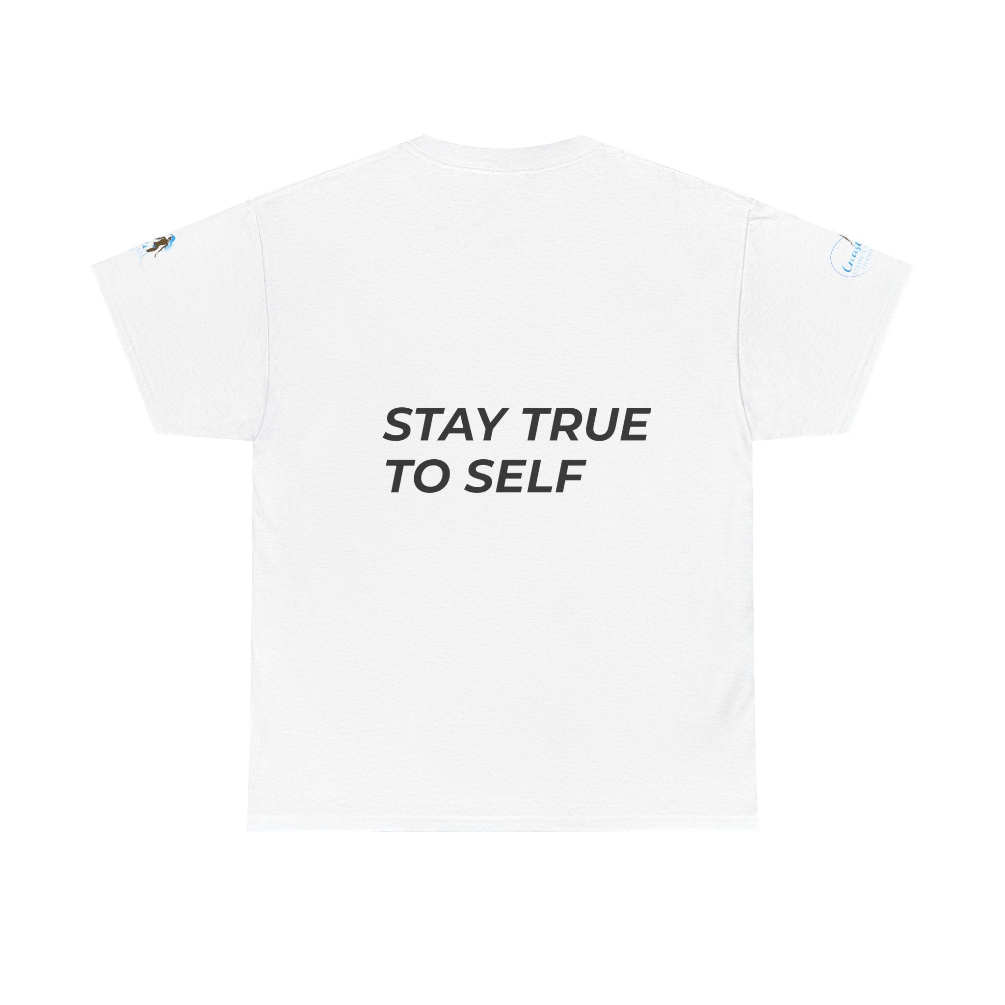 Stay True To Self Tee — Mermaid Logo Inspirational Graphic T‑Shirt