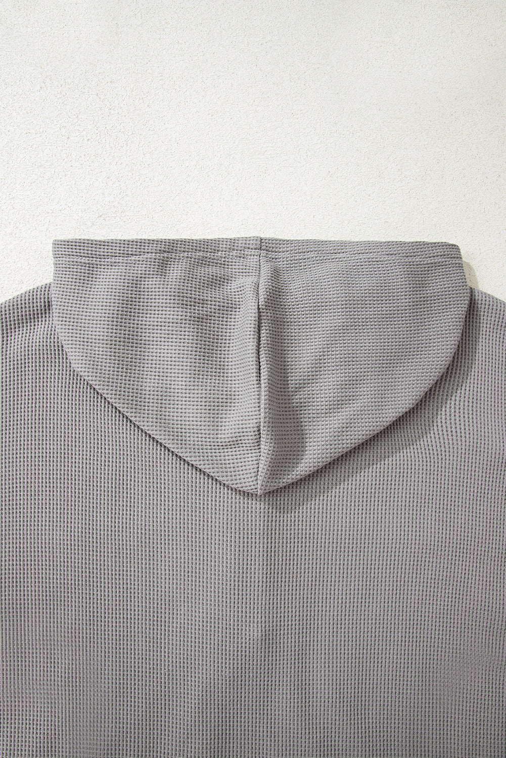 Taytum Patchwork Drawstring Hooded Long Sleeve Top