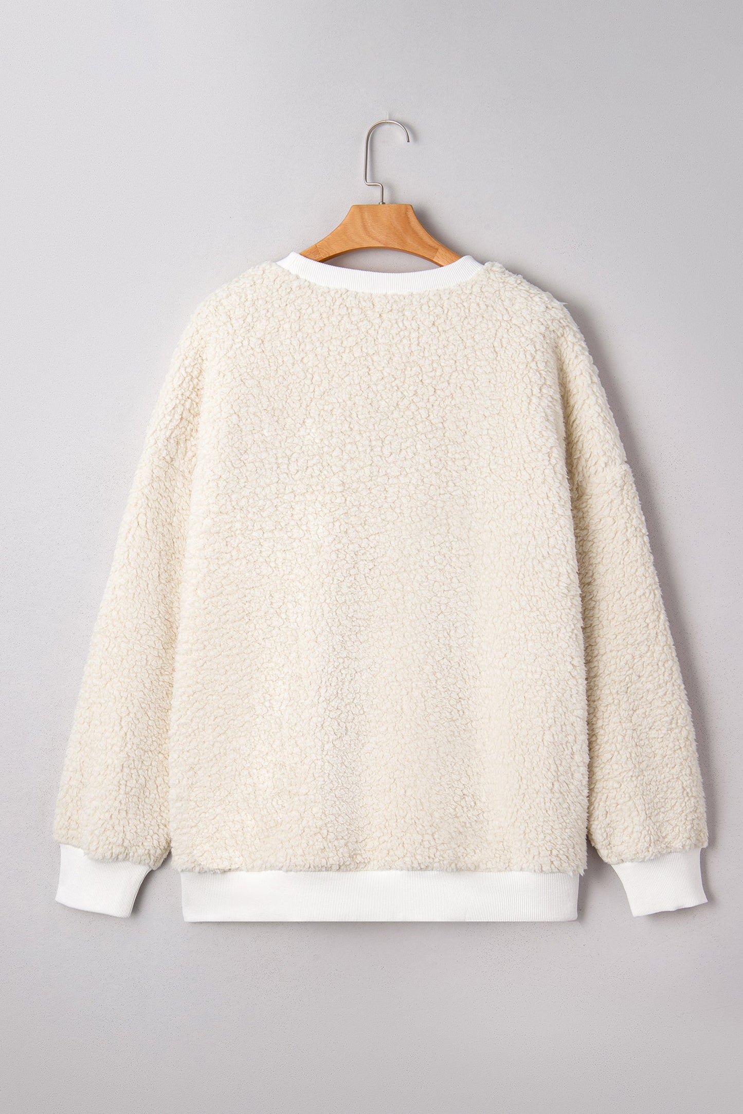 Ensley Christmas Embroidered Sherpa Pullover