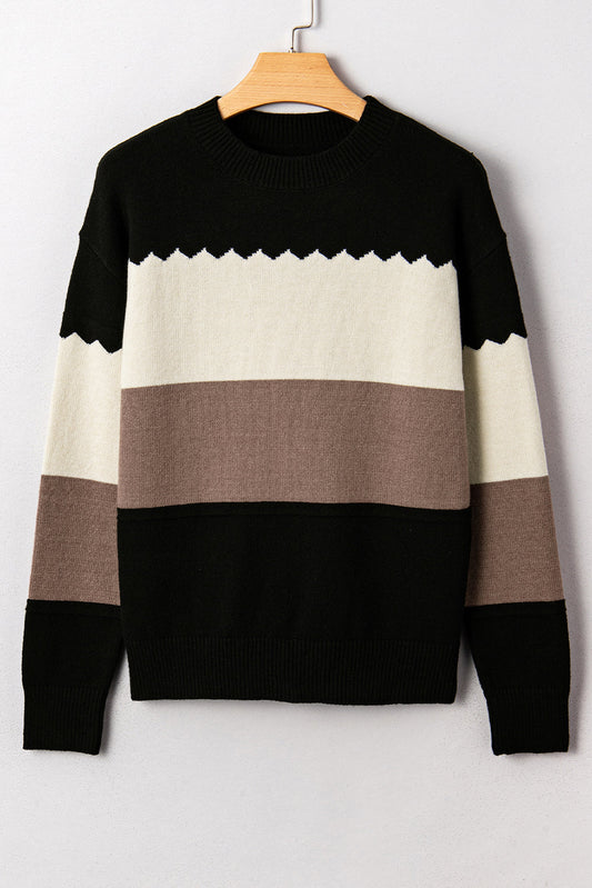 Harper Colorblock Drop Shoulder Sweater