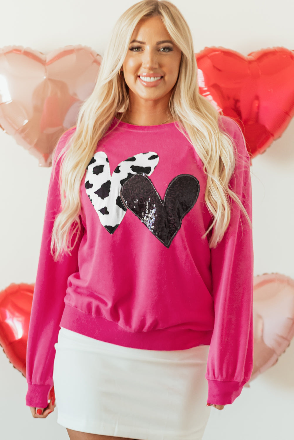 Whitley Heart Patch Graphic Sweatshirt