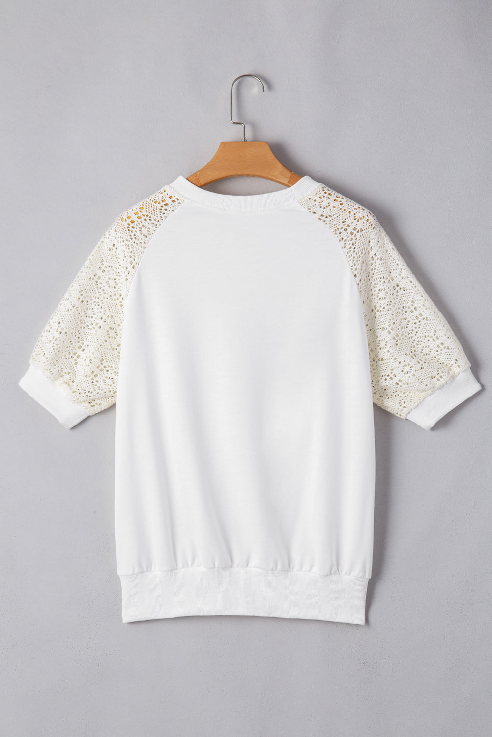 Paulina Lace Crochet Short Sleeve Top