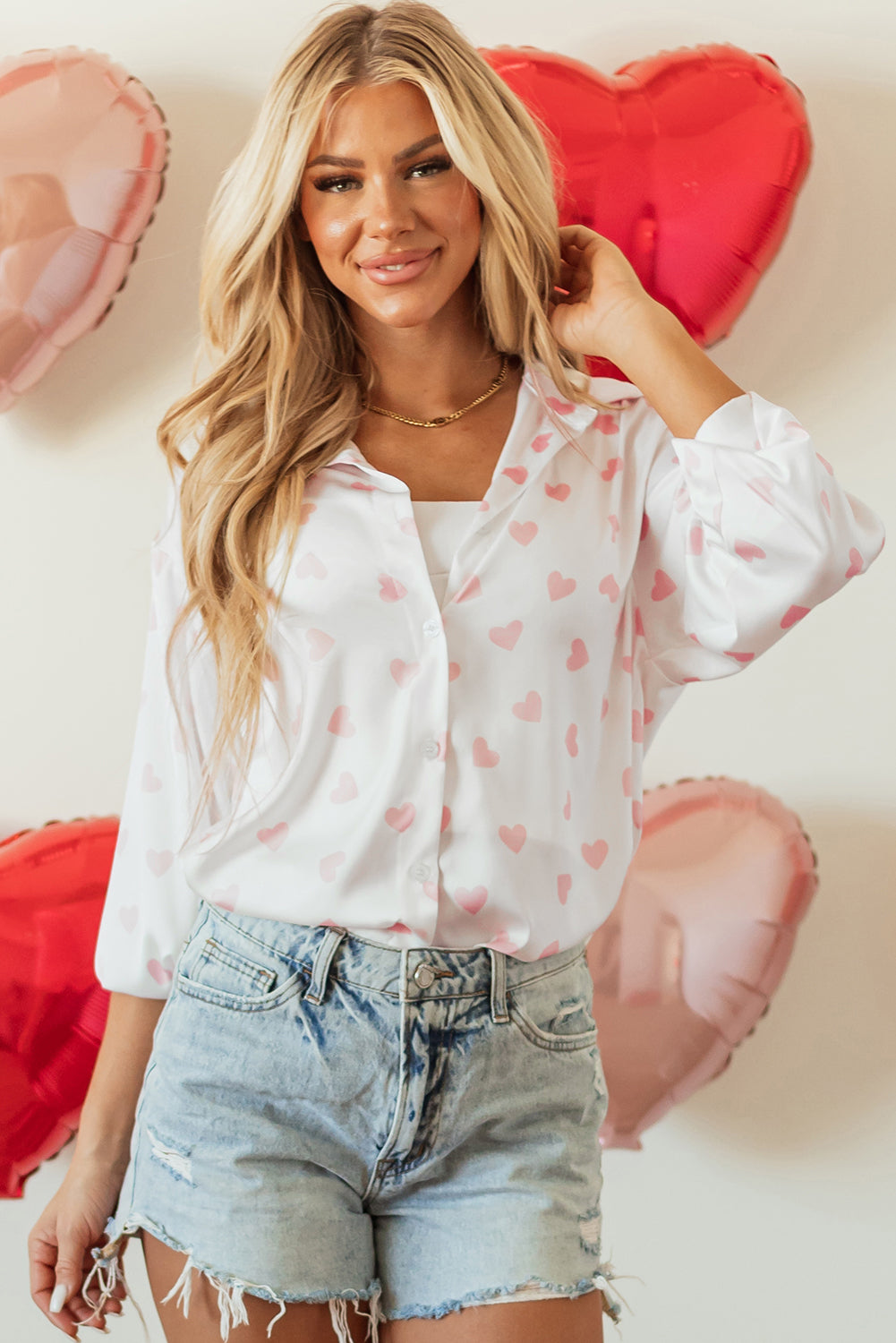 Raelyn Shoulder Puff Sleeve Shirt