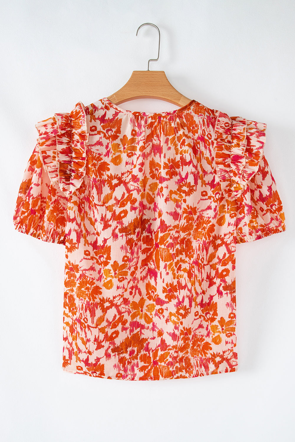 Margo Floral Split Neck Blouse