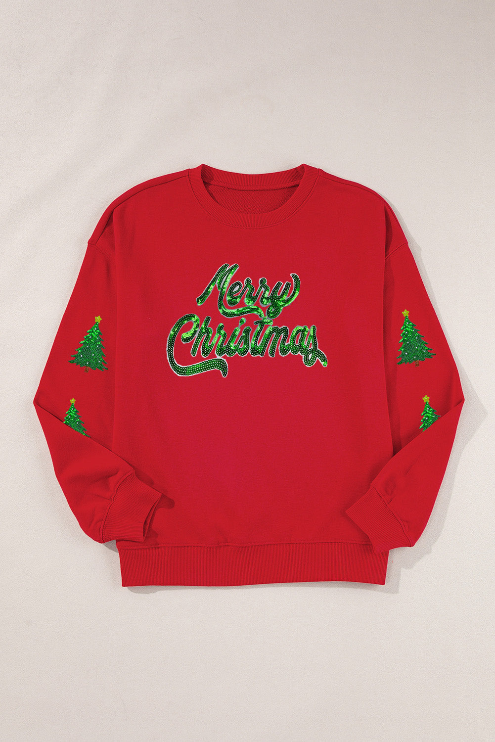Ocean Patched Pattern Festive Sweatshirt