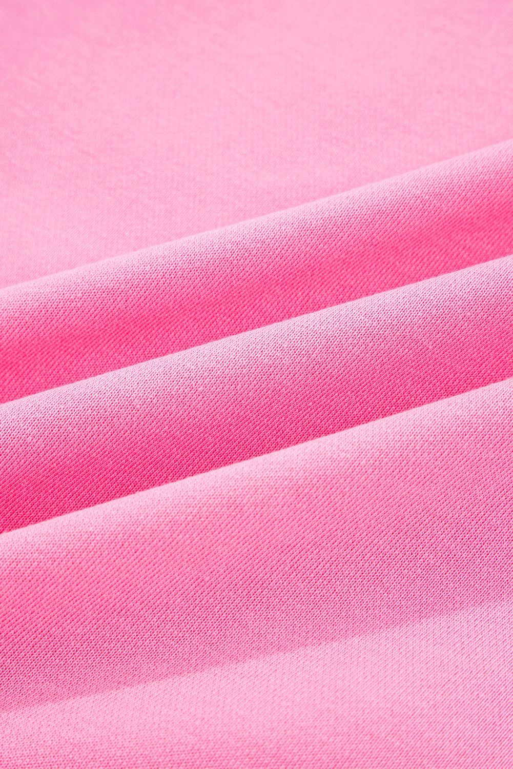 Pink Big Bow Lace Embroidered Dolman Sleeve Slit Plus Size Sweatshirt