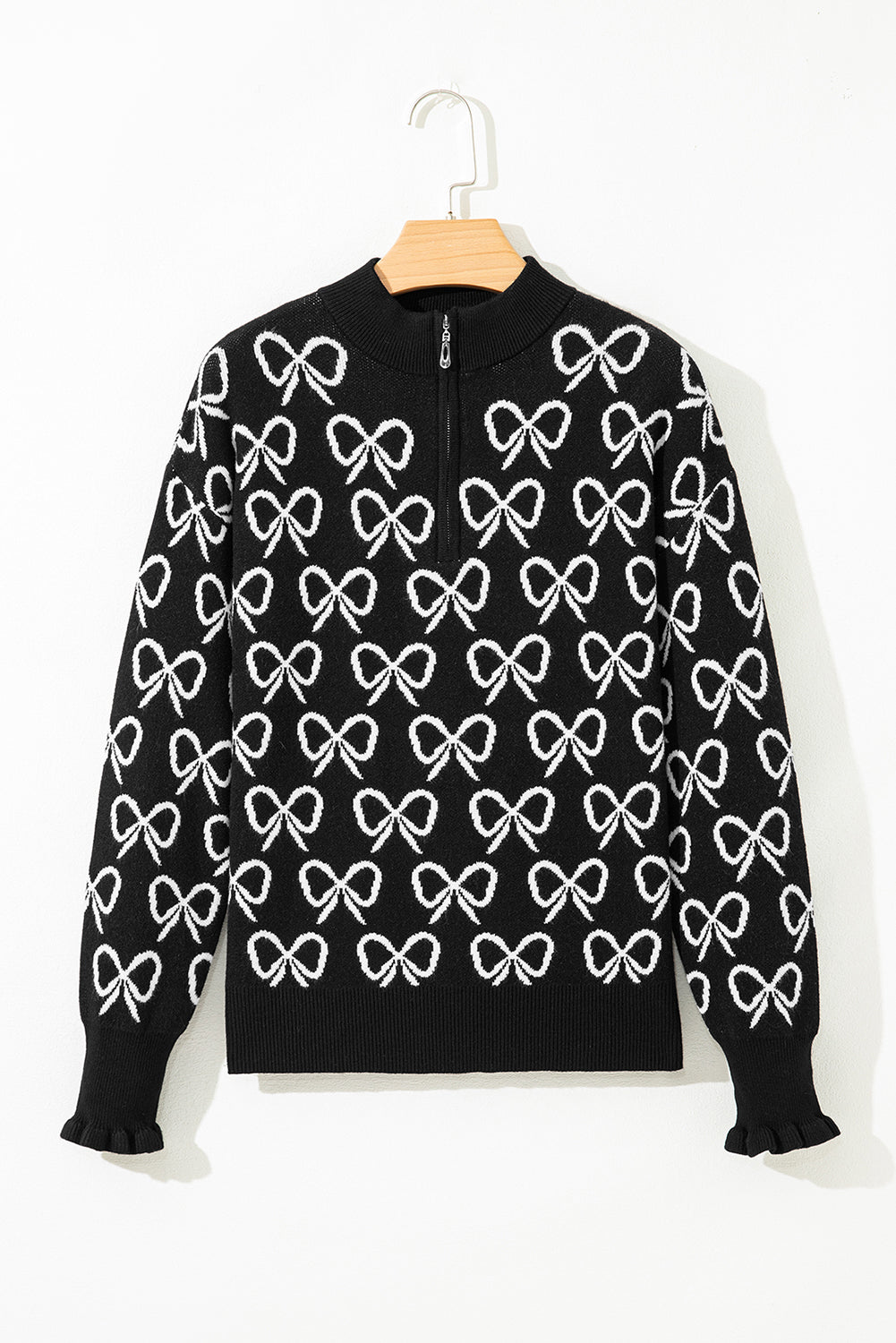 Elizabeth Shoulder Zipped Collar Sweater