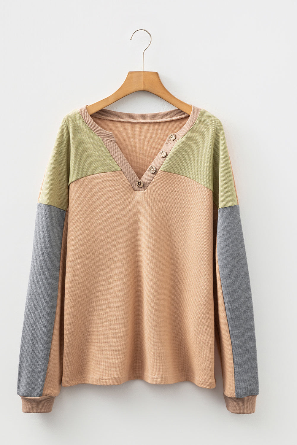 Amirah Drop Shoulder Henley Top