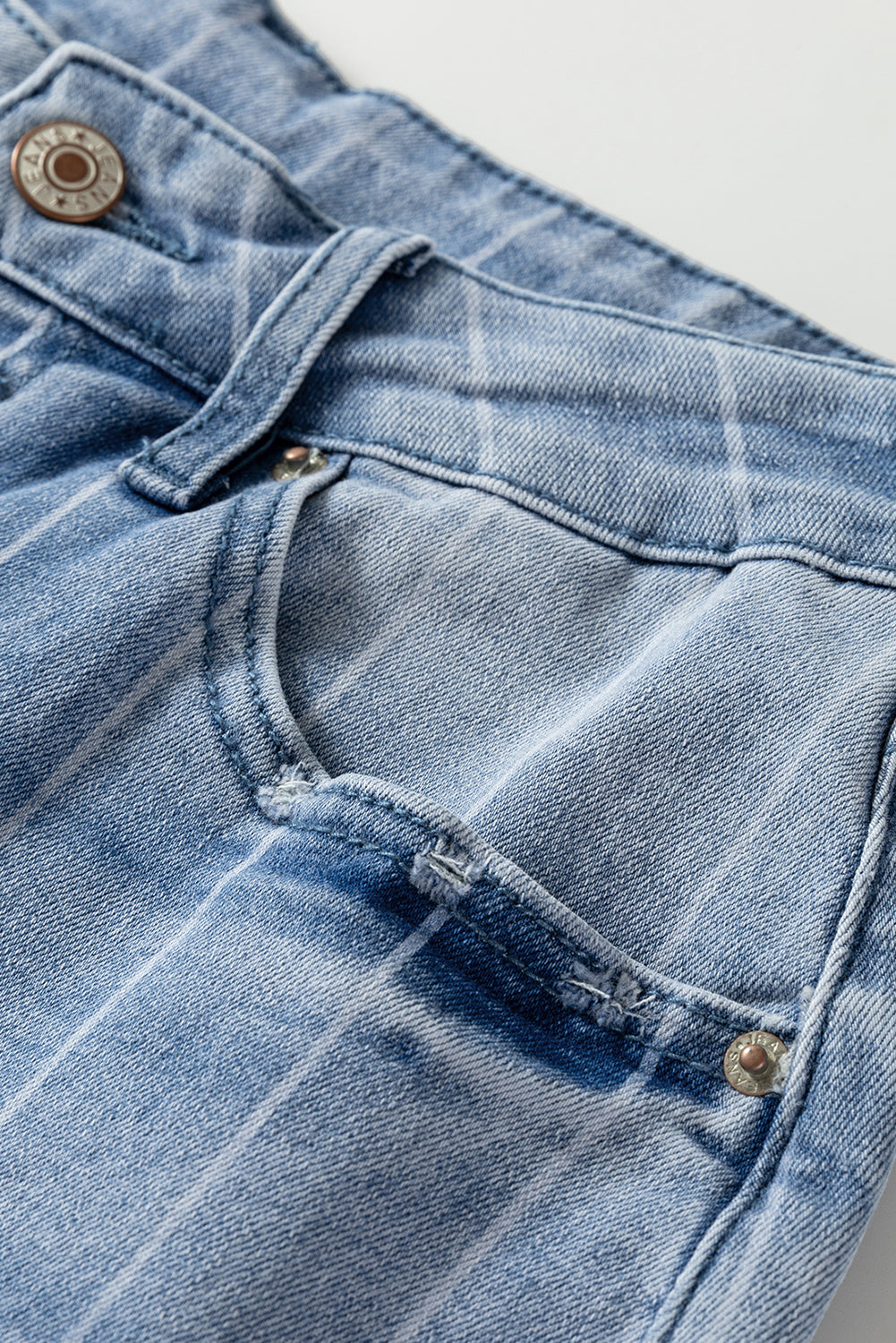 Sofia Pinstripe Wide Leg Jeans