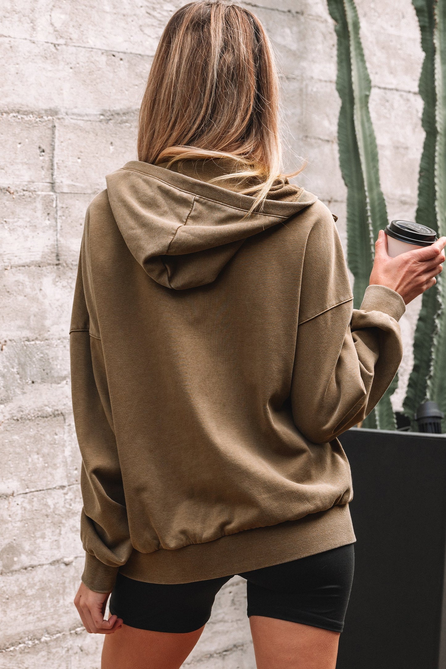 Solana Mineral Wash Baggy Hoodie