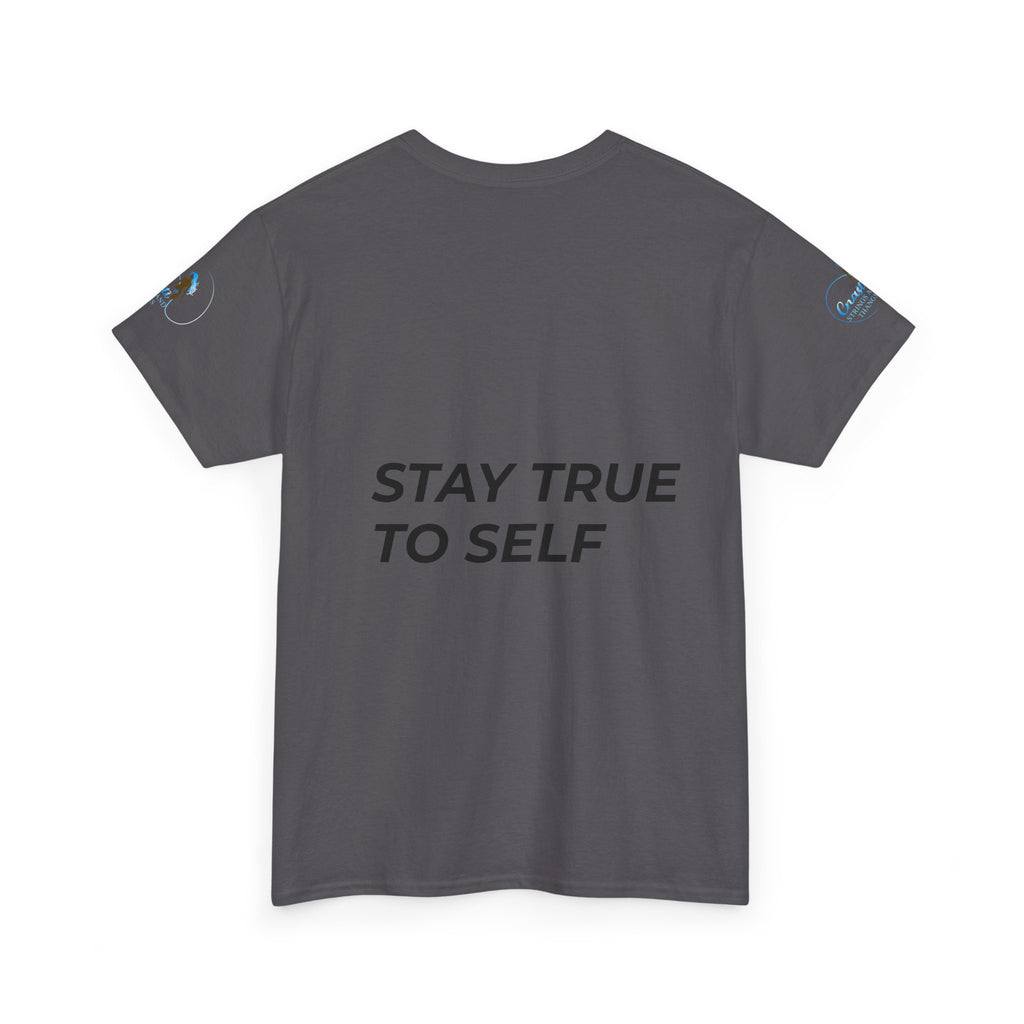 Stay True To Self Tee — Mermaid Logo Inspirational Graphic T‑Shirt
