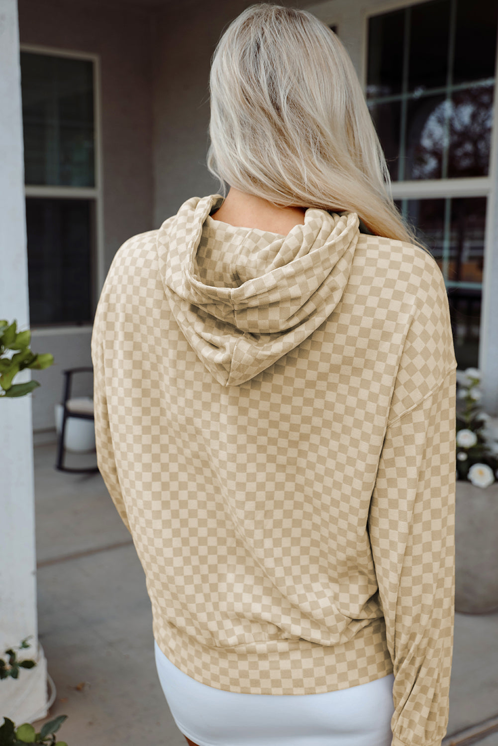 Harper Print Kangaroo Drawstring Hoodie