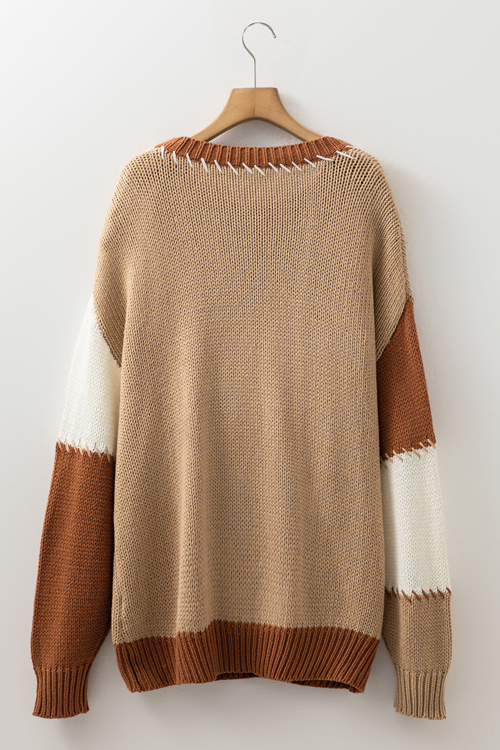 Valerie Color Block Knitted PLUS Sweater